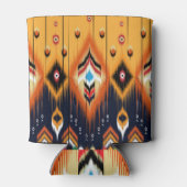 イカット、部族の民族のパタアステカーン。 缶クーラー (裏面)