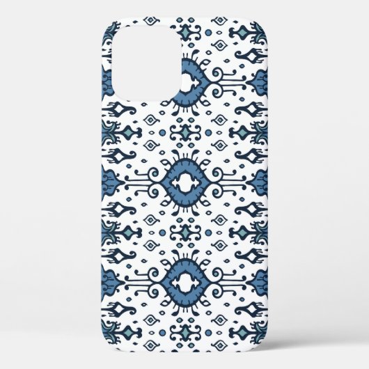 イカット、部族、民族のシームレスなオーナメント。 Case-Mate iPhoneケース (裏面)