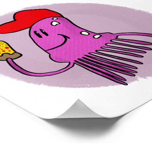 イカプリント ポスター (角)