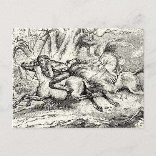 イカボドクランニングレーン遠くにズ ポストカード (正面)