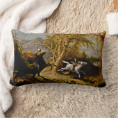 イカボドクレーンを追う頭のない騎兵 ランバークッション (ブランケット)