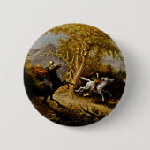 イカボドクレーンを追う頭のない騎兵 缶バッジ (正面)