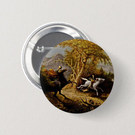 イカボドクレーンを追う頭のない騎兵 缶バッジ (正面&裏面)