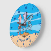 イカマンガ ラージ壁時計 (傾斜)