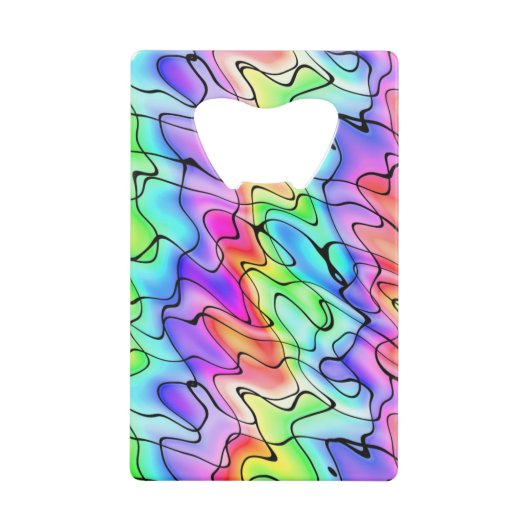 イカラフルンクと水の色 クレジットカード栓抜き (正面)