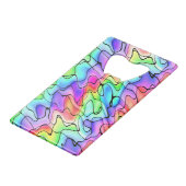 イカラフルンクと水の色 クレジットカード栓抜き (正面アングル)