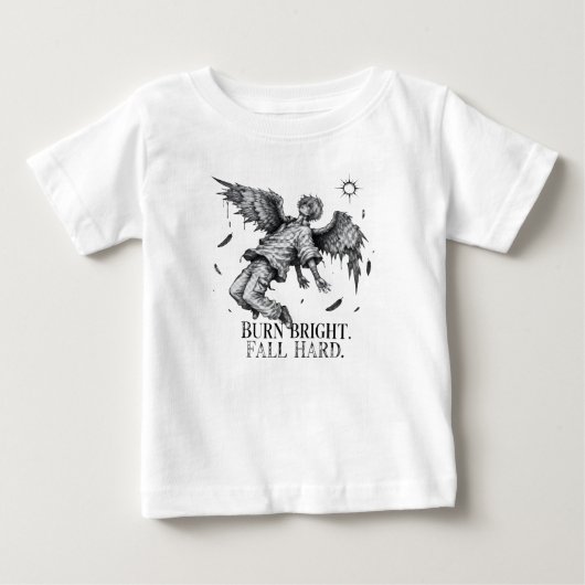 イカロスの墜落 フライングTシャツ | 神話の太陽Tee ベビーTシャツ (正面)