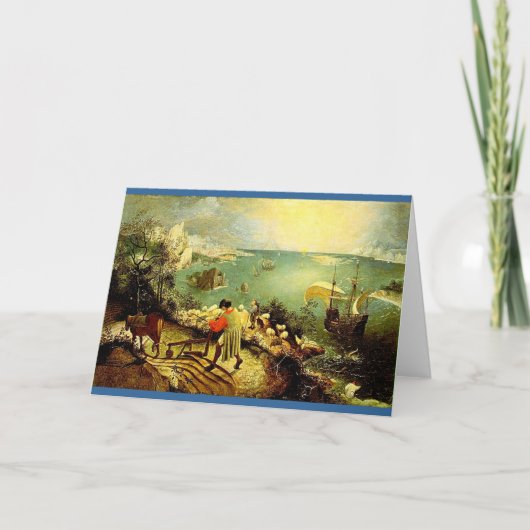 イカロスの秋とブルーゲルの風景 – 1558 カード (正面)