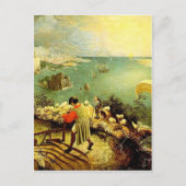 イカロスの秋とブルーゲルの風景 – 1558 ポストカード (正面)