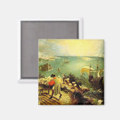 イカロスの秋とブルーゲルの風景 – 1558 マグネット (正面/裏面)