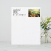 イカロスの秋とブルーゲルの風景 – 1558 レターヘッド (スタンド正面)