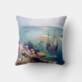 イカロスの秋と風景Pieter Bruegel クッション (裏面)