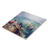 イカロスの秋と風景Pieter Bruegel タイル (側面)