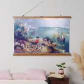 イカロスの秋と風景Pieter Bruegel 吊り下げ型タペストリー (寝室)