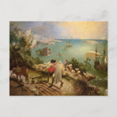 イカロスの秋を持つ風景P.ブルーゲル シーズンポストカード (正面)