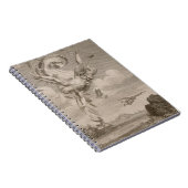 イカロスの秋、1731年(版木、銅版、版画) ノートブック (右側)