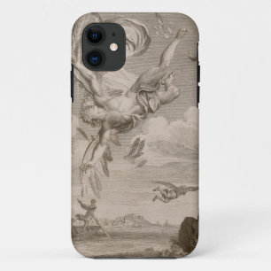 イカロスの秋、1731年(版木、銅版、版画) iPhone 11 ケース
