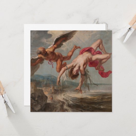 イカロスの秋（Jacob Peter Gowy著） カード (正面/裏面インサイチュ)