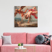 イカロスの秋(Jacob Peter Gowy著) キャンバスプリント (インサイチュ (リビング))