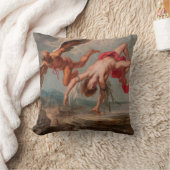 イカロスの秋（Jacob Peter Gowy著） クッション (ブランケット)