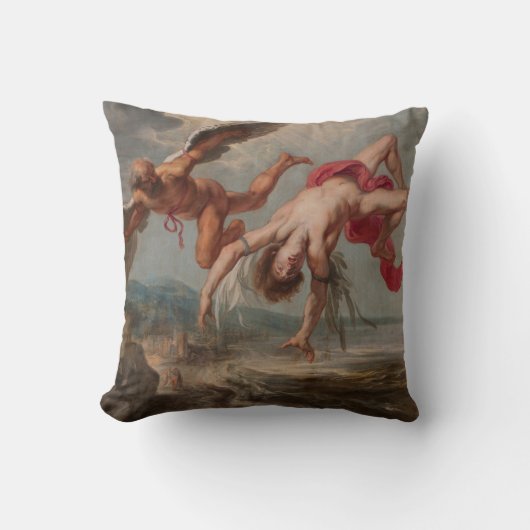 イカロスの秋（Jacob Peter Gowy著） クッション (正面)