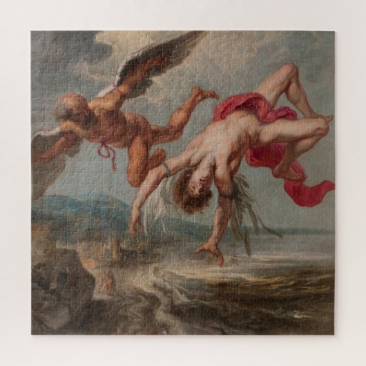 イカロスの秋(Jacob Peter Gowy著) ジグソーパズル (縦)