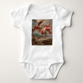 イカロスの秋（Jacob Peter Gowy著） ベビーボディスーツ