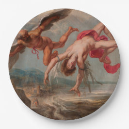 イカロスの秋（Jacob Peter Gowy著） ペーパープレート