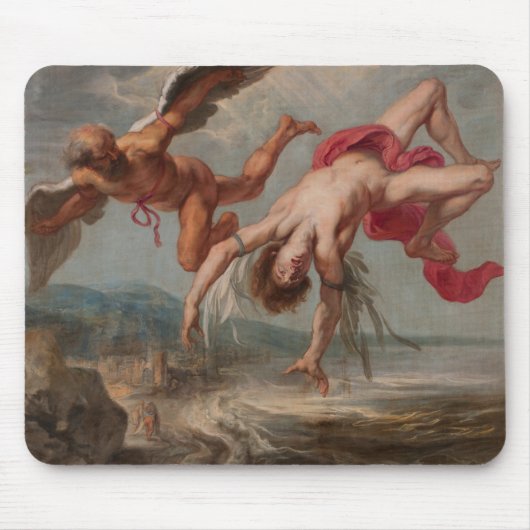 イカロスの秋（Jacob Peter Gowy著） マウスパッド (正面)