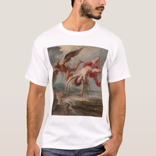 イカロスの秋（Jacob Peter Gowy著） Tシャツ (正面)