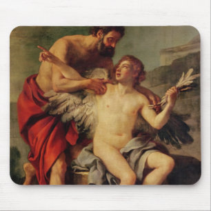 イカロスの翼、c.1754を付けるDaedalus マウスパッド