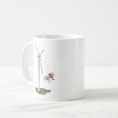 イカロスは風力タービンに出会う コーヒーマグカップ (正面左)