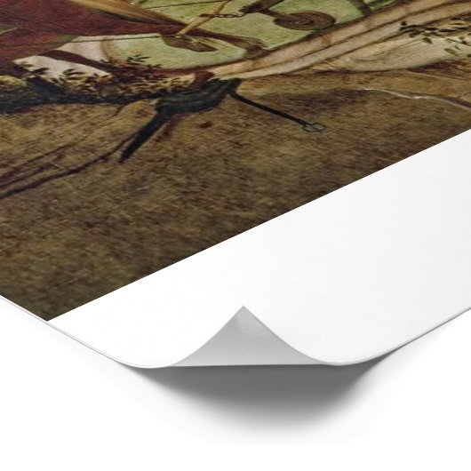 イカロス秋の風景， c.1555 ポスター (角)