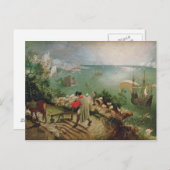 イカロス秋の風景， c.1555 ポストカード (正面/裏面)
