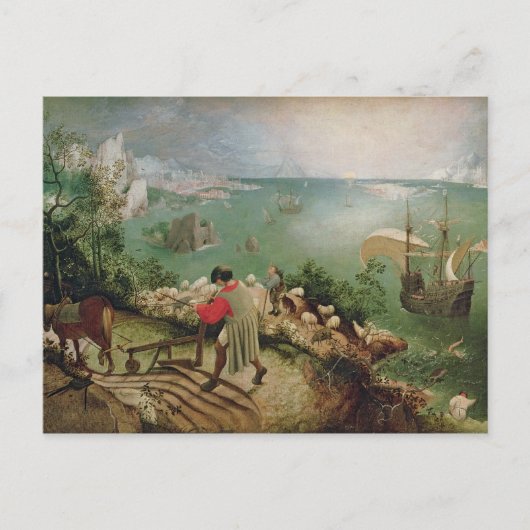 イカロス秋の風景， c.1555 ポストカード (正面)