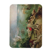 イカロス秋の風景， c.1555 マグネット (縦)