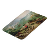 イカロス秋の風景， c.1555 マグネット (左側)