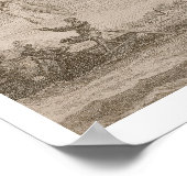 イカロス秋1731年(版木、銅版、版画) ポスター (角)