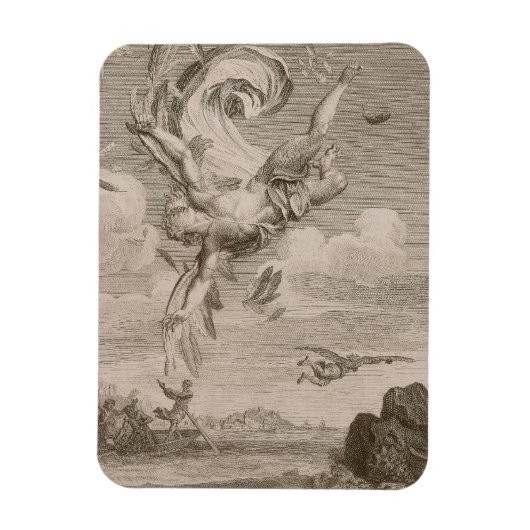 イカロス秋1731年(版木、銅版、版画) マグネット (縦)