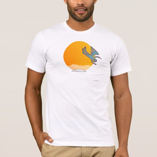イカロス、ヤシの春の上に降下 Tシャツ (正面)
