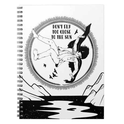 イカロス 黒白 ノートブック (正面)