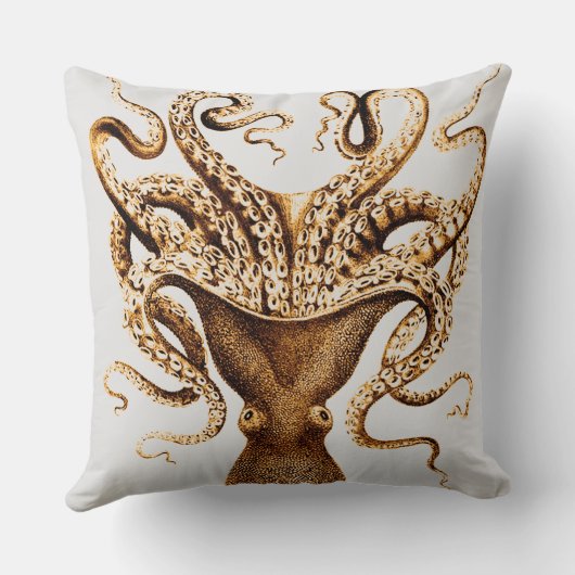 イカヴィンテージカスタム枕 クッション (裏面)