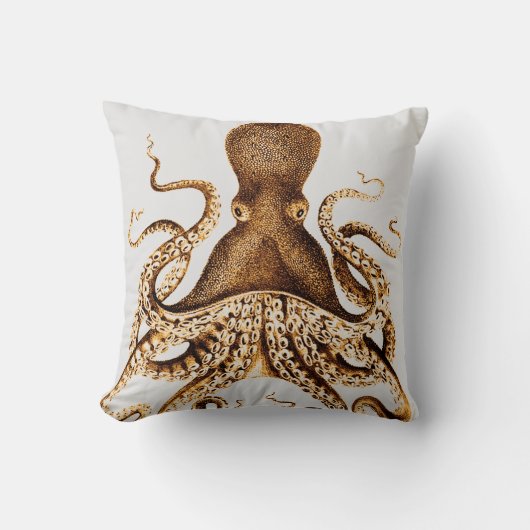 イカヴィンテージカスタム枕 クッション (正面)