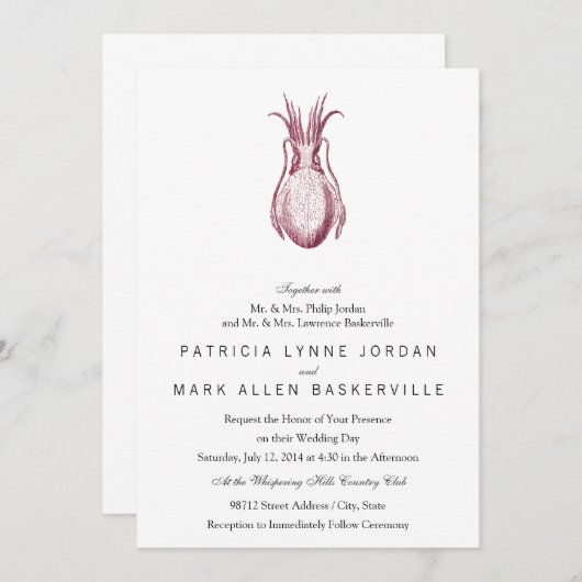 イカ凸版スタイル 招待状 (正面/裏面)