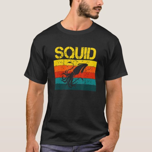 イカ墨しゃくりイカたこ Tシャツ (正面)