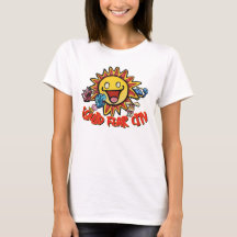 イカ恐怖都市グラフィックTシャツ