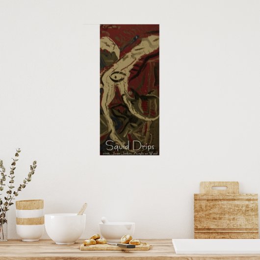 イカ滴下 ポスター (キッチン)