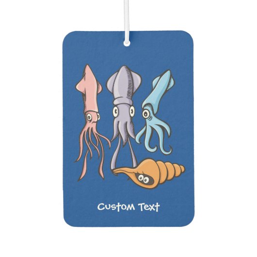 イカ漫画 カーエアーフレッシュナー (正面)