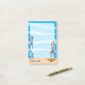 イカ漫画 ポストイット (デスク上)