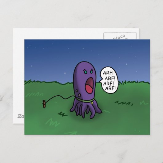 イカ犬 ポストカード (正面/裏面)